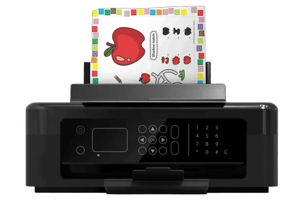 Printer with Worksheets