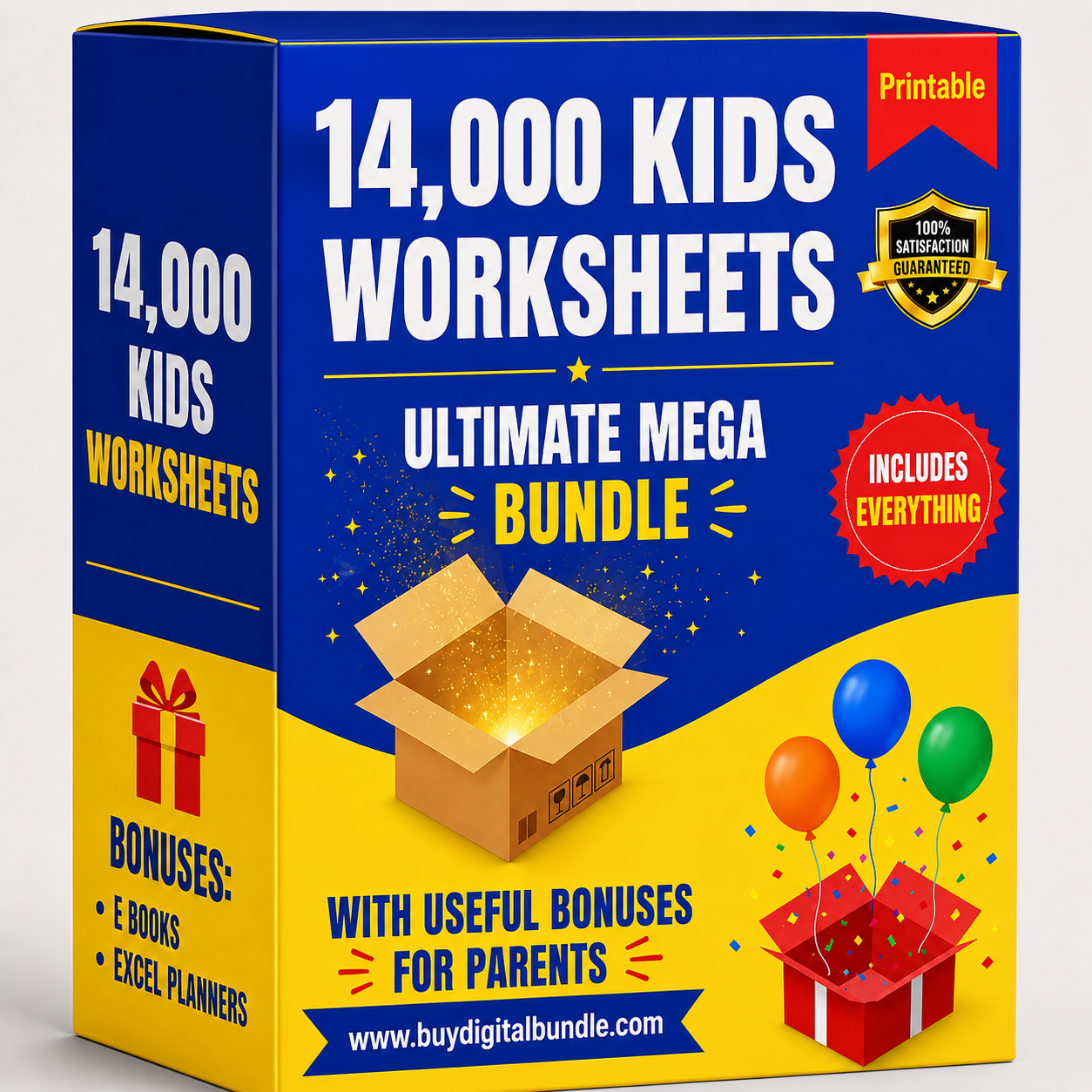 14,000 Kids Worksheets Mega Bundle